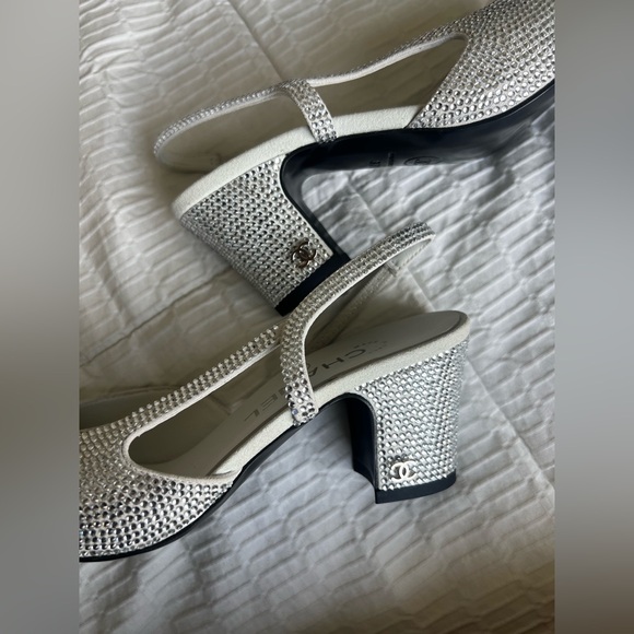 Chanel Rhinestone Crystal Slingbacks - Picture 5 of 9